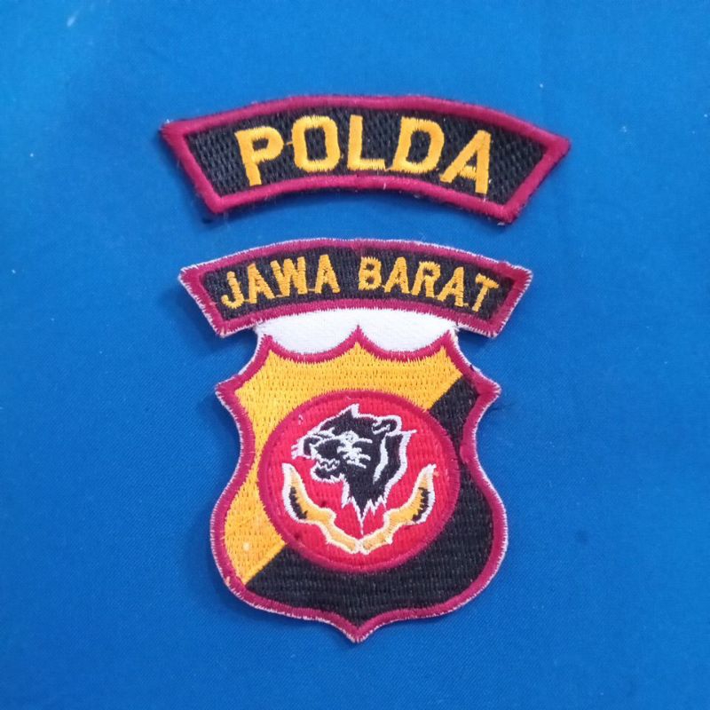 Patch Bordir Logo Polda Jawa Barat