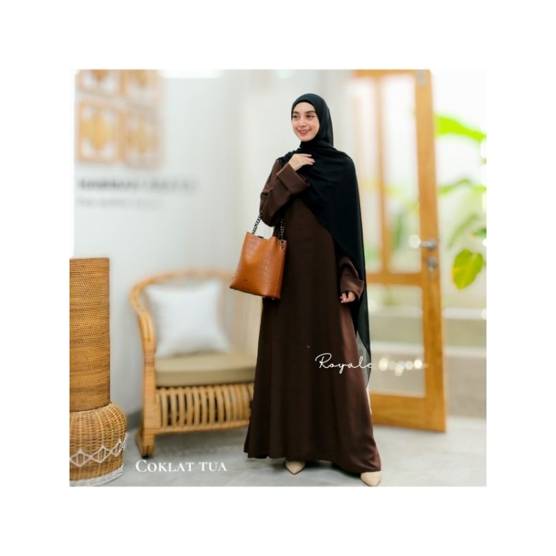Abaya Syari Polos Mewah Lengan Lebar Busui Premium / Abaya Turki Dubai Mesir Arab / Abaya Busui / Ga