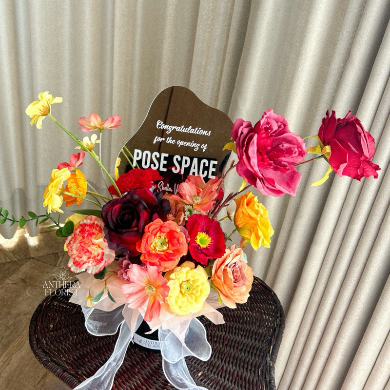 Papan Bunga untuk Pembukaan Toko / Grand Opening | Bloombox Buket Bunga Artificial