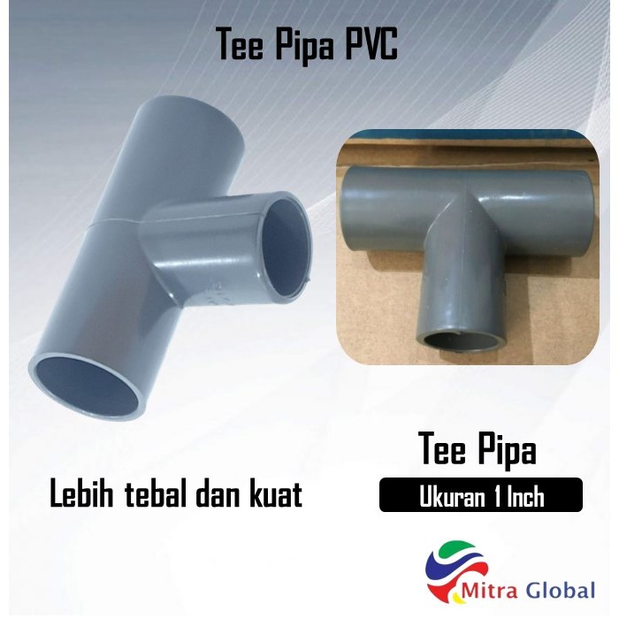 Tee PVC Jaya TS 1" Inch - Fitting Pipa T Sambungan Pipa Pvc Paralon 1 Inch