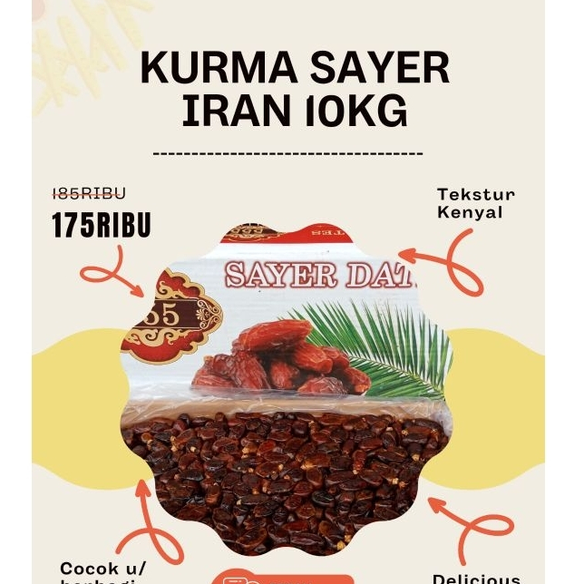 

KURMA SAYER 1KG KURMA SAYER NAEEM SAYER IRAN