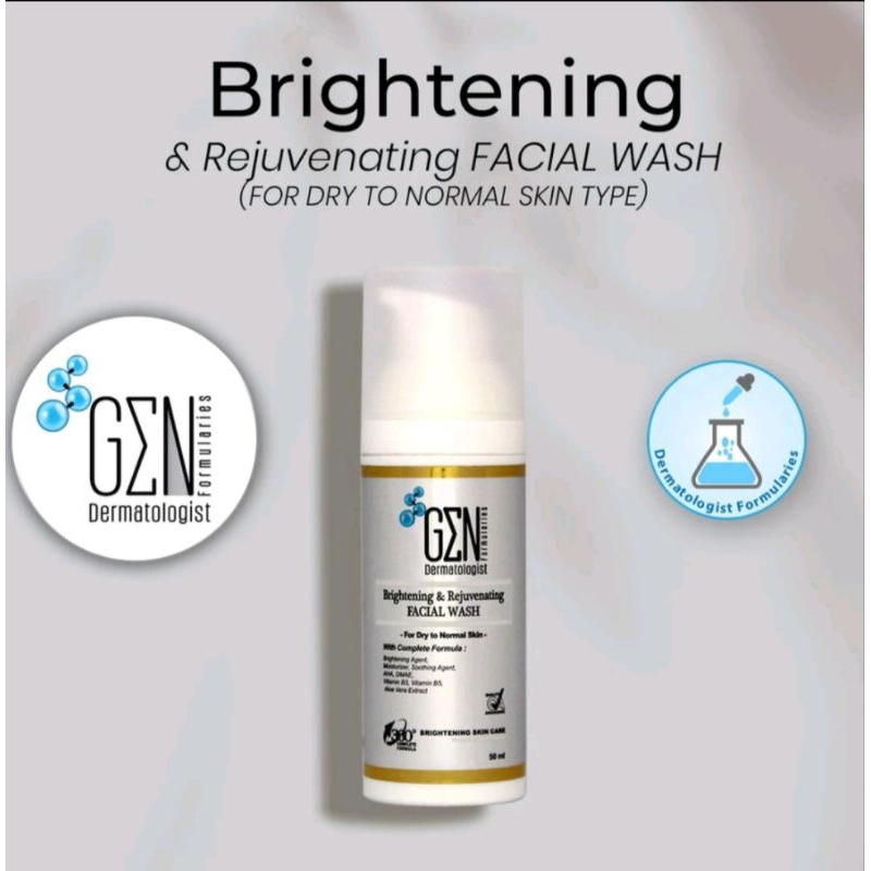 Gen Dermatologist Brightening & Rejuvenating Facial Wash