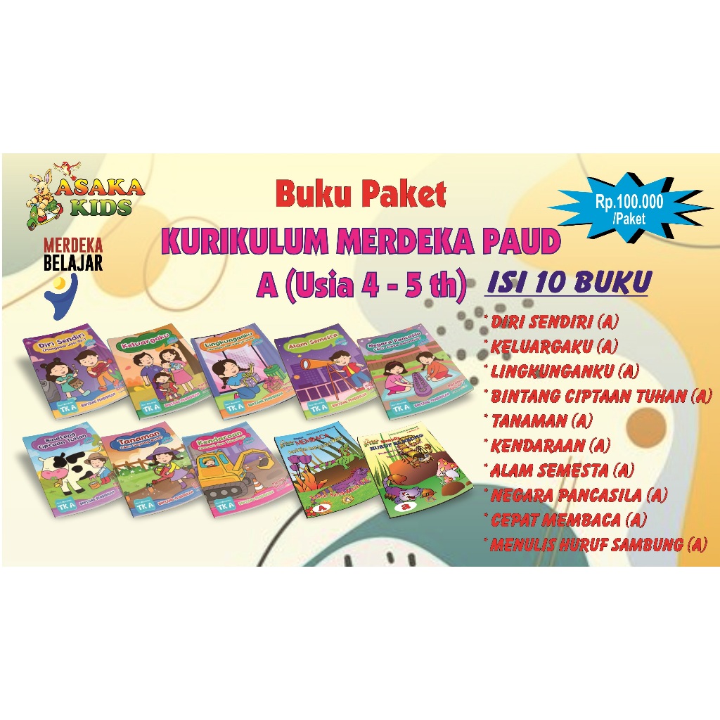 

Buku Paket Kurikulum merdeka Paud A
