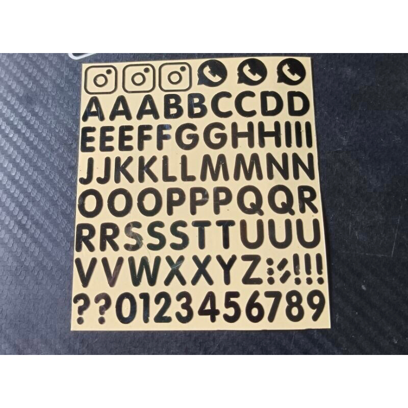 

Sticker Huruf Abjad ABCDE stiker cutting