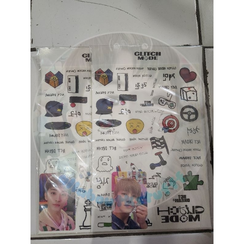 Tattoo sticker glitch mode mark jaemin nct dream