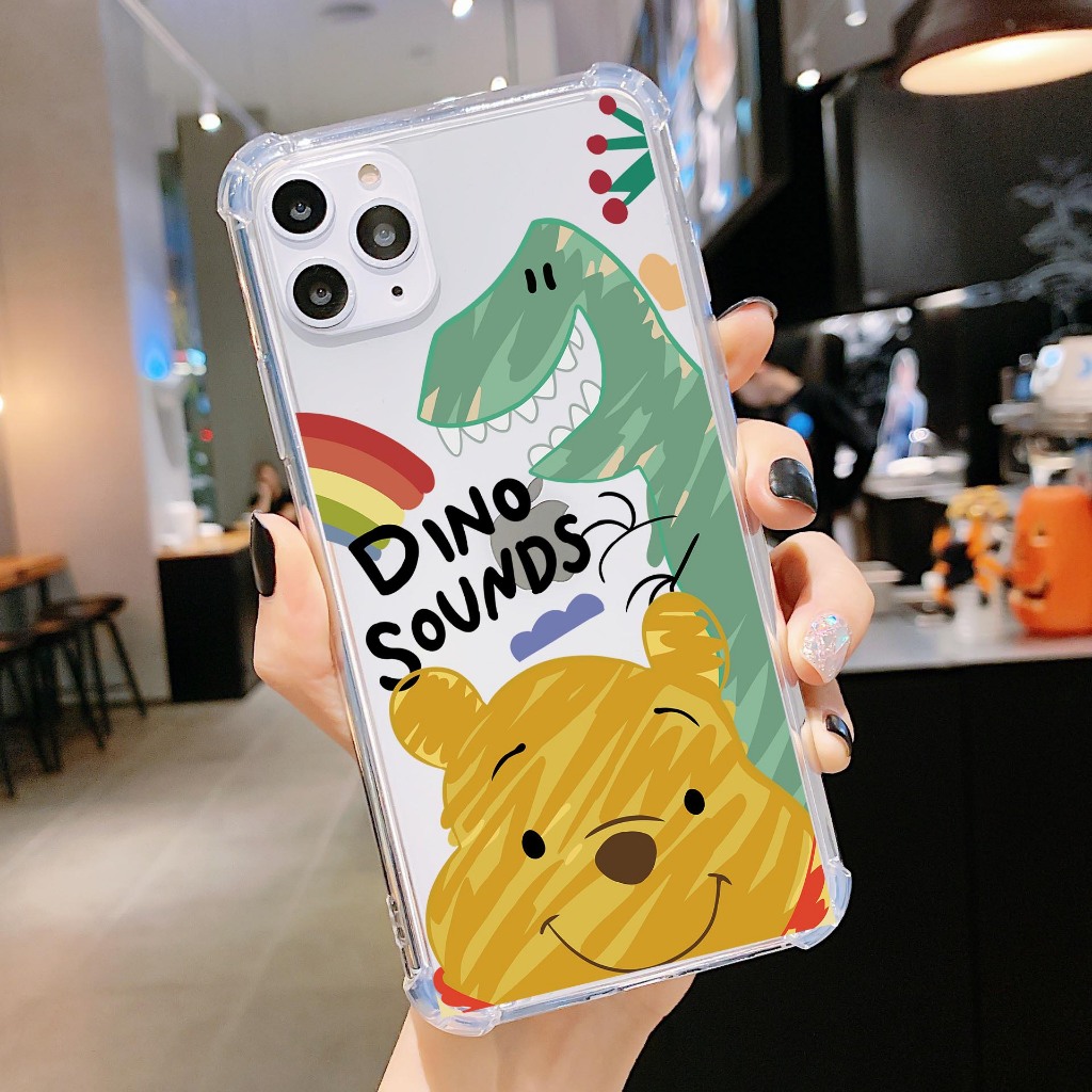 Case Dino Pooh Sound SAMSUNG J5 J510 J7 J710 2015 2016 2017 Pro Prime Core J4 J6 J8 Plus 2018