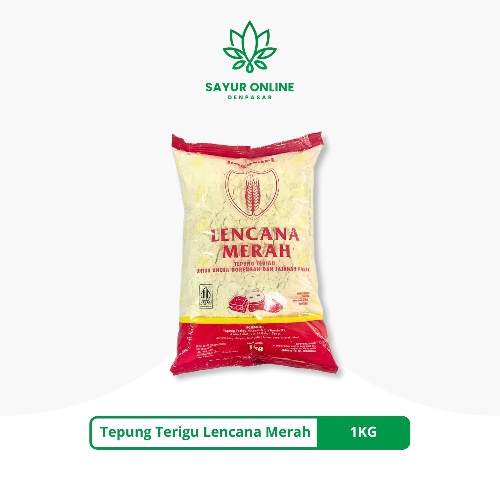 

Tepung Terigu Lencana Merah 1KG - Sayur Online Denpasar