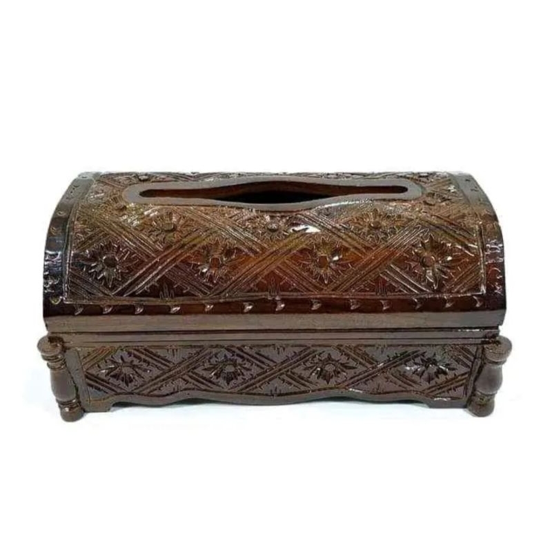 Kotak Tisu Ukir Jati/ Kotak Tisu Ukir Kayu Jati Asli