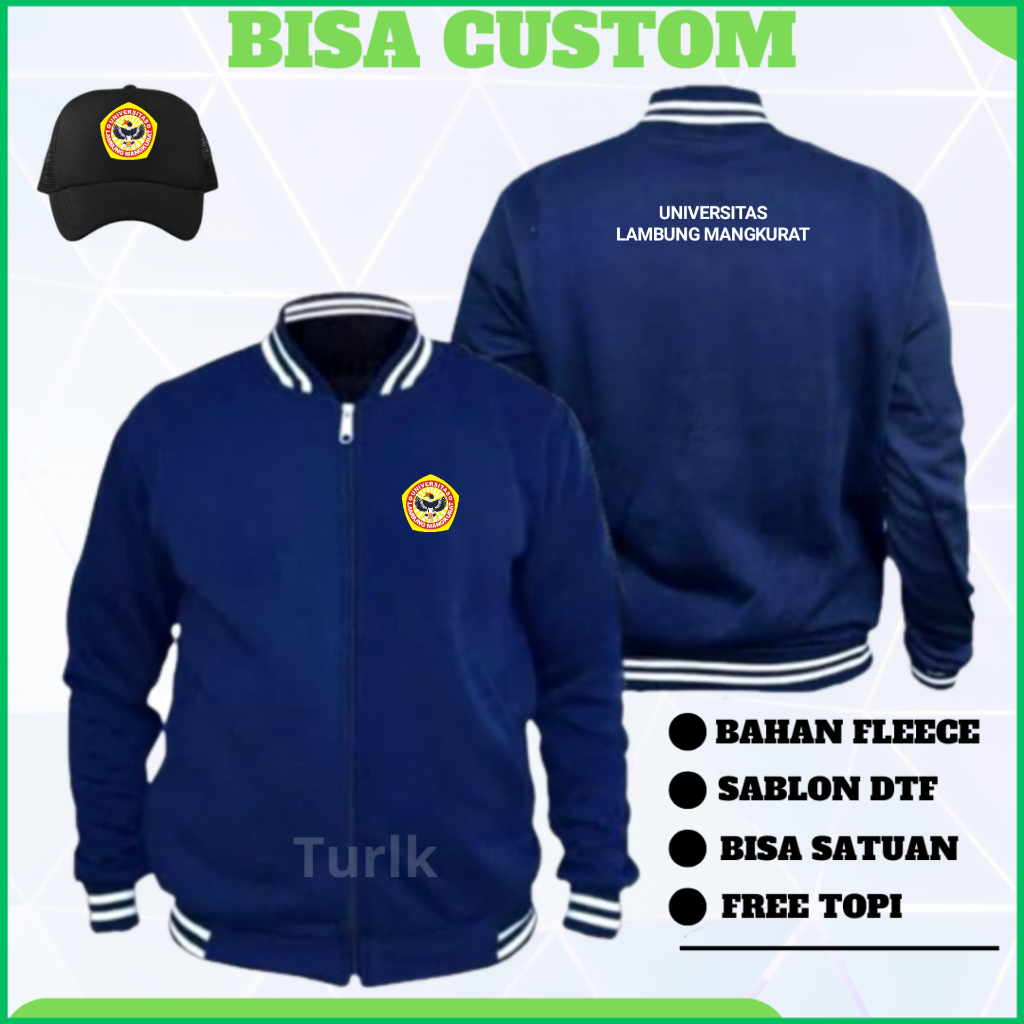 Jaket Universitas Lambung Mangkurat Jaket Unlam Jaket Varsity Custom