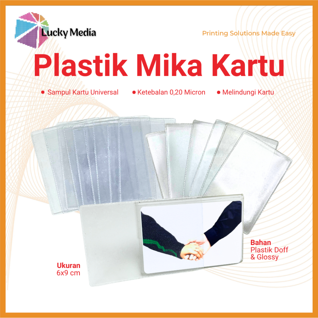 

Plastik Pelindung Kartu Tebal Awet Anti Debu Cover Etoll Pouch Kartu Nama Member Card