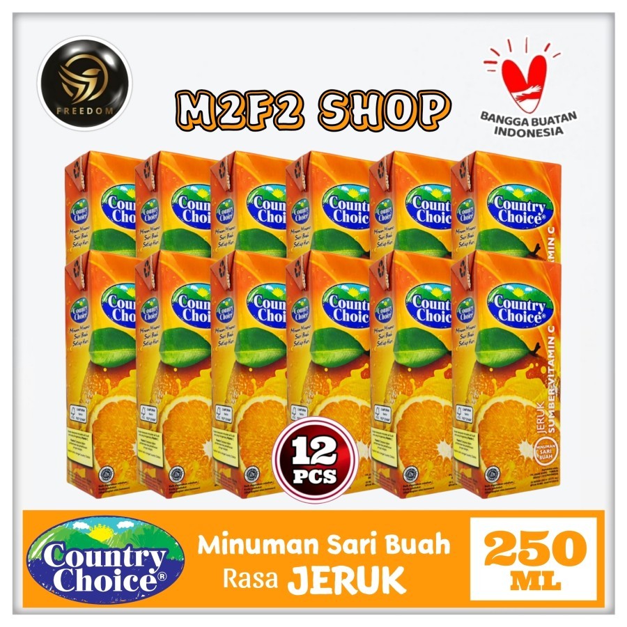 

Juice Country Choice Orange | Jus Jeruk - 250 ml (Kemasan 12 Pcs)