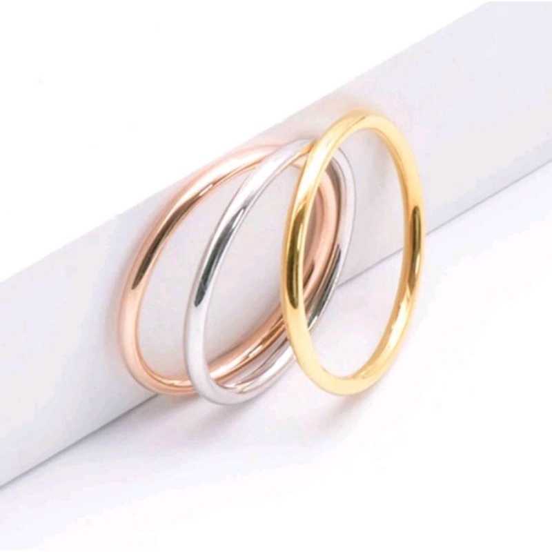 Cincin 3 Warna Titanium