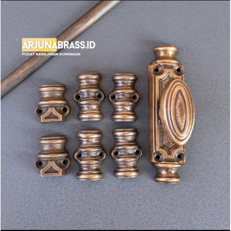 Kunci Gembok Spanyol - Espanyolet Kuningan Kuningan Antik Brass