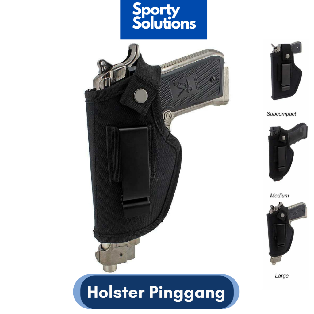 Holster Handgun Pinggang Universal | Sarung Pistol Taktikal Universal Glock Baretta Quick Draw
