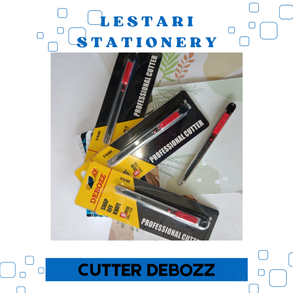 

Debozz Snap off Knife DBL-100 Pisau/Pisau Cutter Lestari Stationery