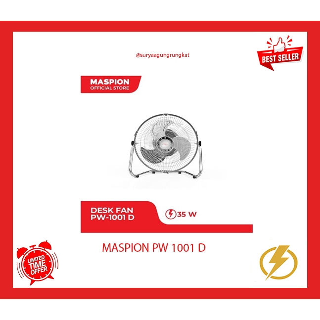 KIPAS ANGIN MEJA / DESK FAN MASPION 10'' - PW 1001 D