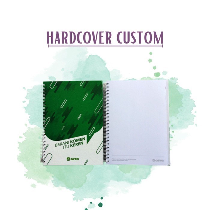 

Notebook A5 Custom Hardcover Ring untuk Seminar Kit Isi 75 Halaman