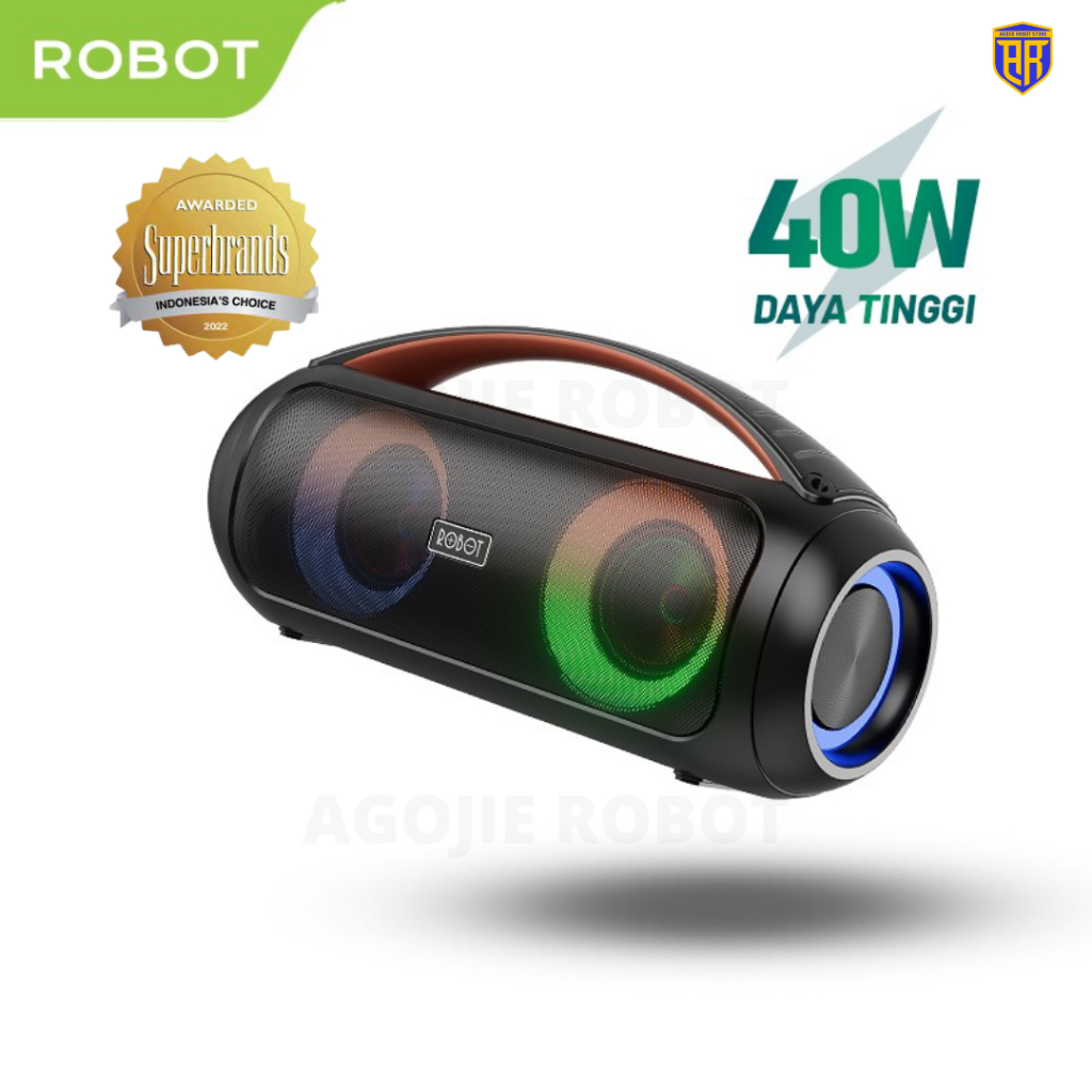ROBOT RB600 Karaoke Speaker dengan Wireless Microphone 40W Ipx5