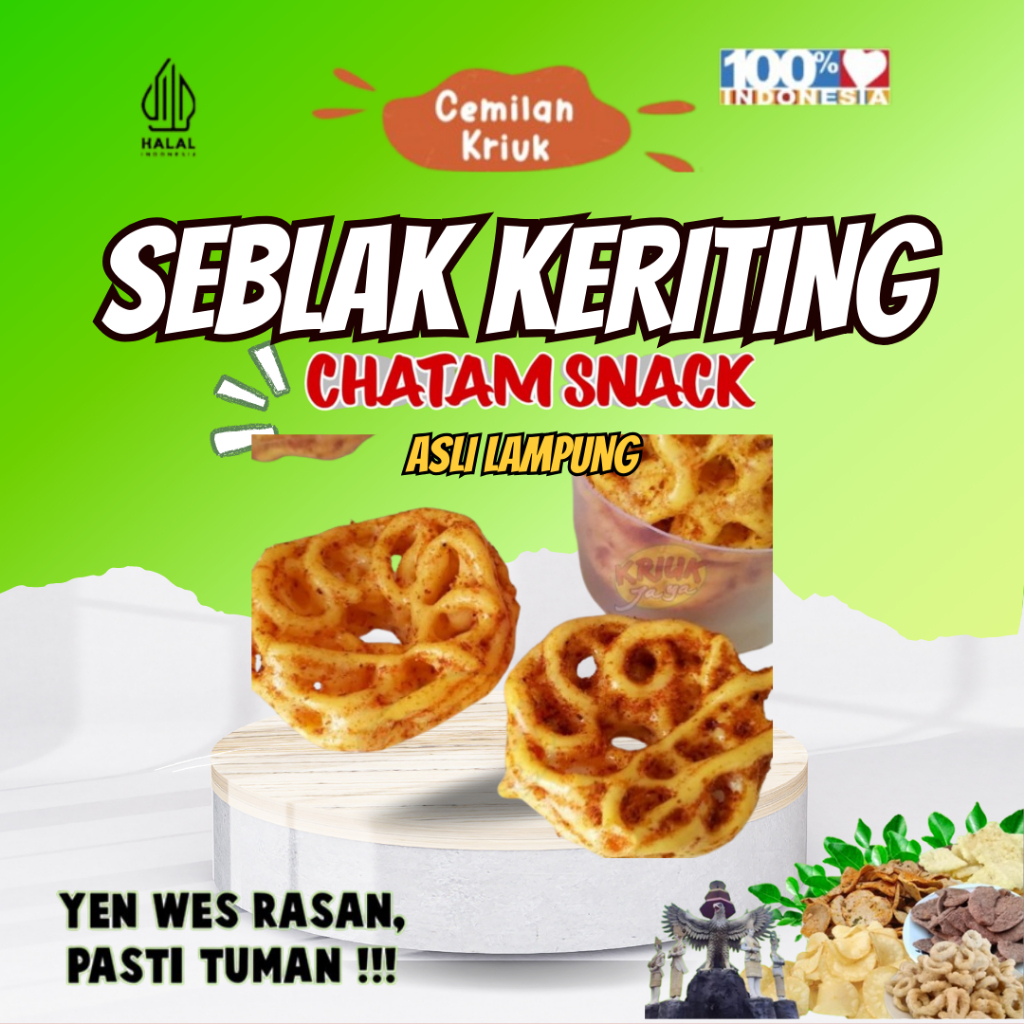 

SEBLAK KERITING PEDAS GURIH ENAK KEMASAN 250 GRAM