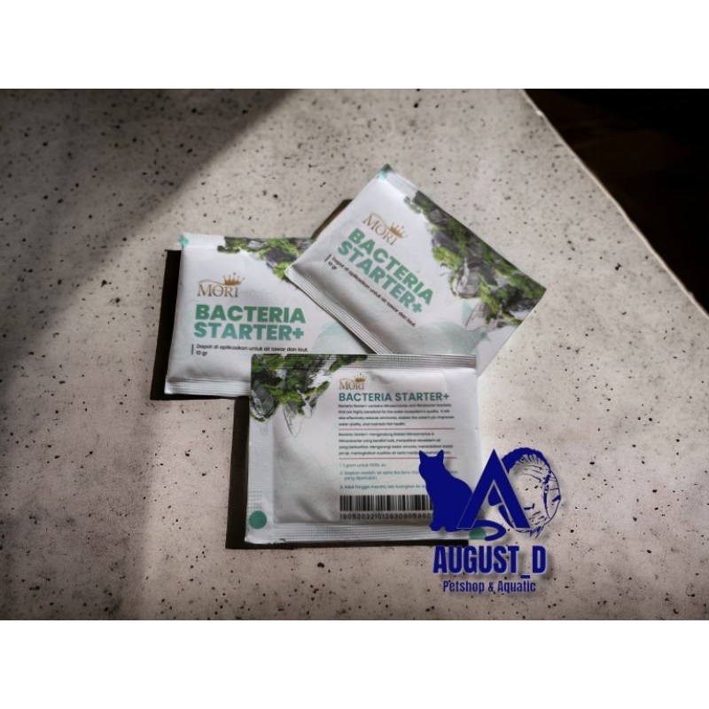 MORI BAKTERI STARTER 10 GR AIR TAWAR , AIR LAUT