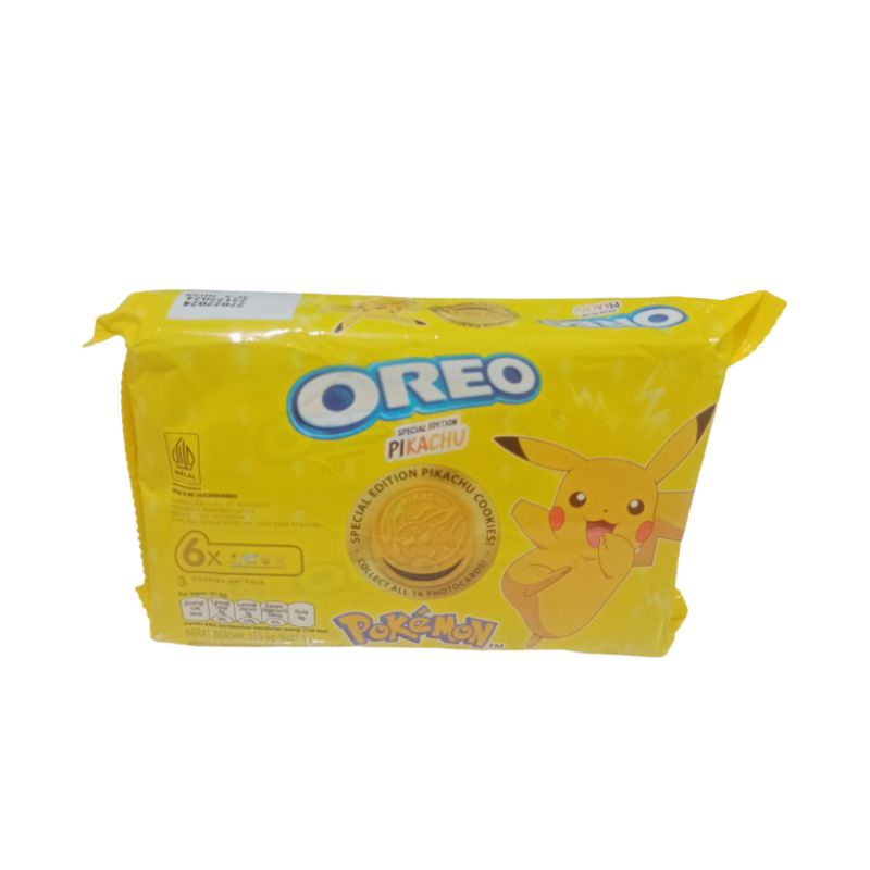 

Oreo Pokemon Pikachu Rasa Cokelat & Pisang 165gr