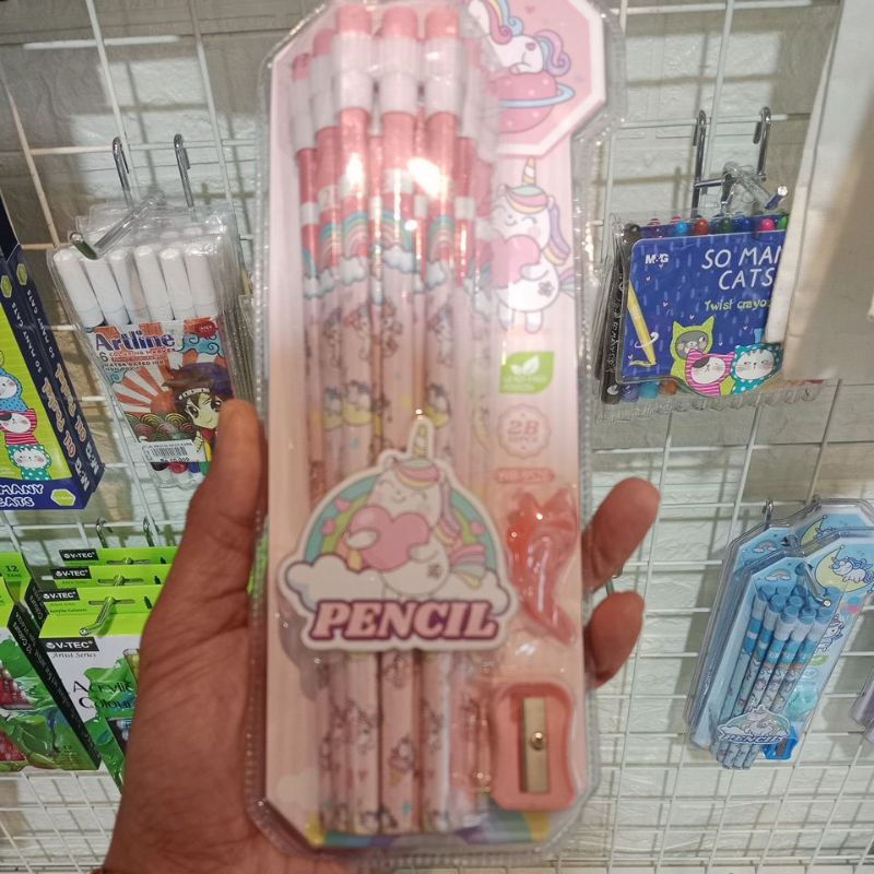 

FYM WEIBO PENSIL 2B SET + SHARPENER / PENSIL 2B FANCY/ PENSIL SEKOLAH