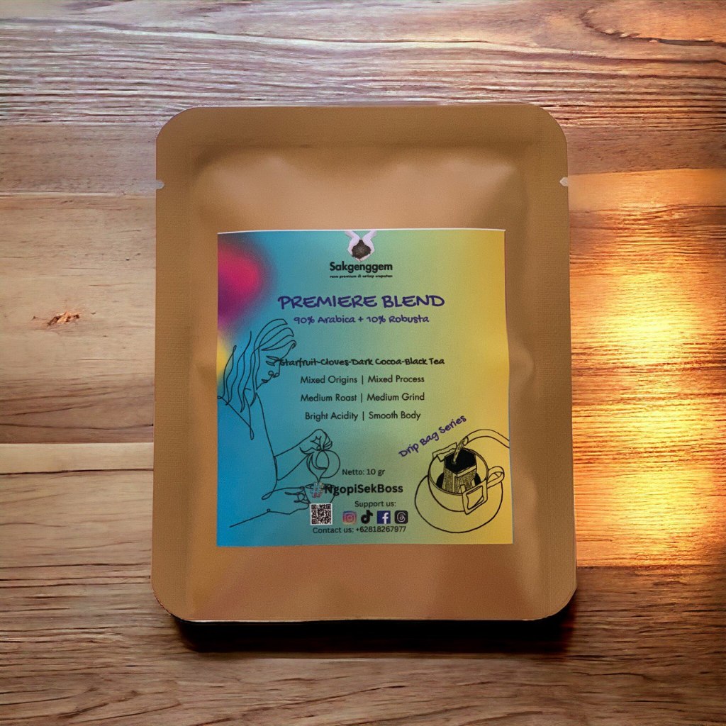 

Premiere Drip Bag Coffee Blend Kopi Bubuk House Blend