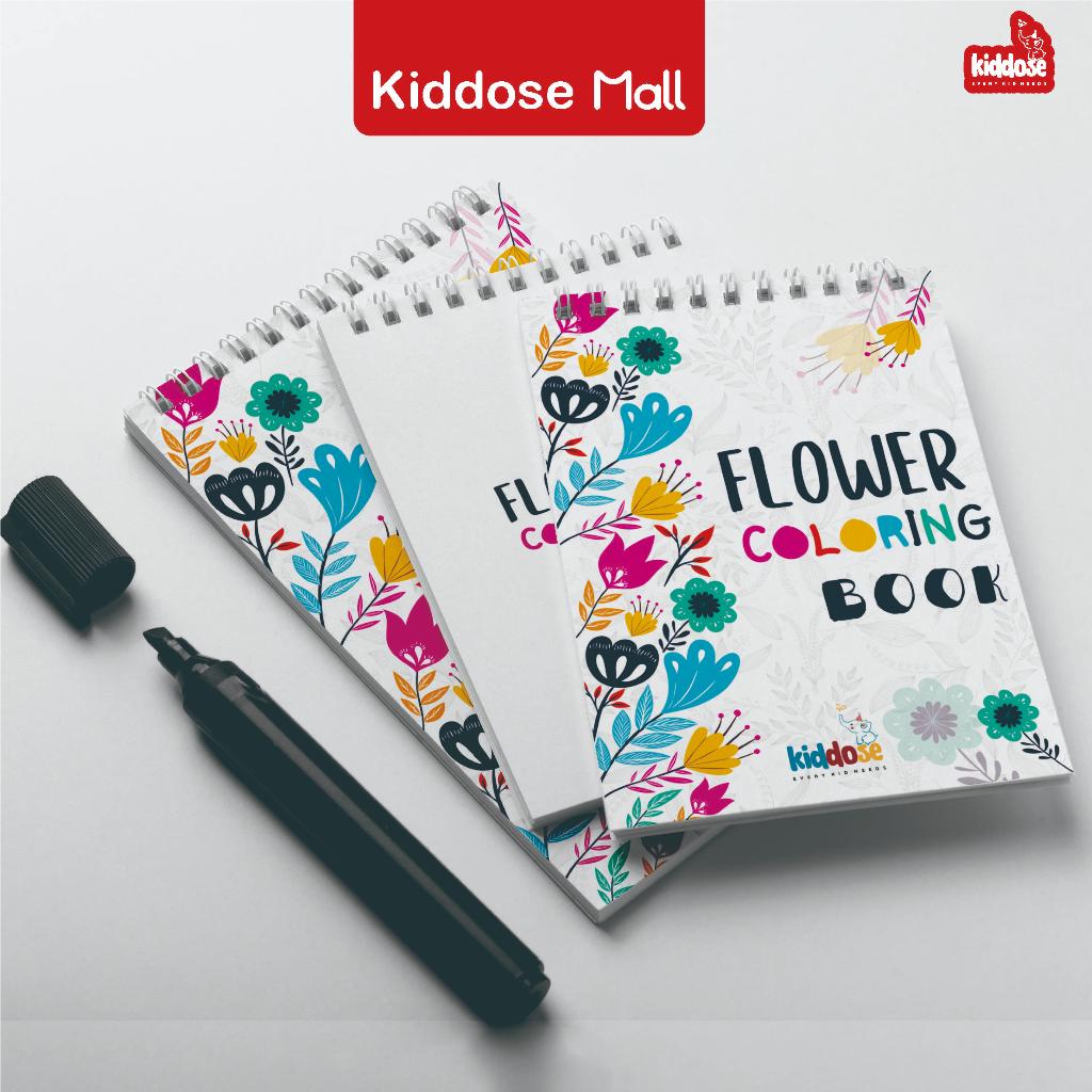 

BUKU MEWARNAI COLORING ACTIVITY FLOWER BUNGA BOOK GAMBAR SKETSA ANAK