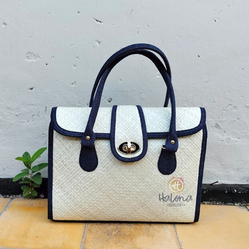 Tas Anyaman / Tas Wanita / Tas Etnik / Tas Bali / Tas Anyam Pandan Denim