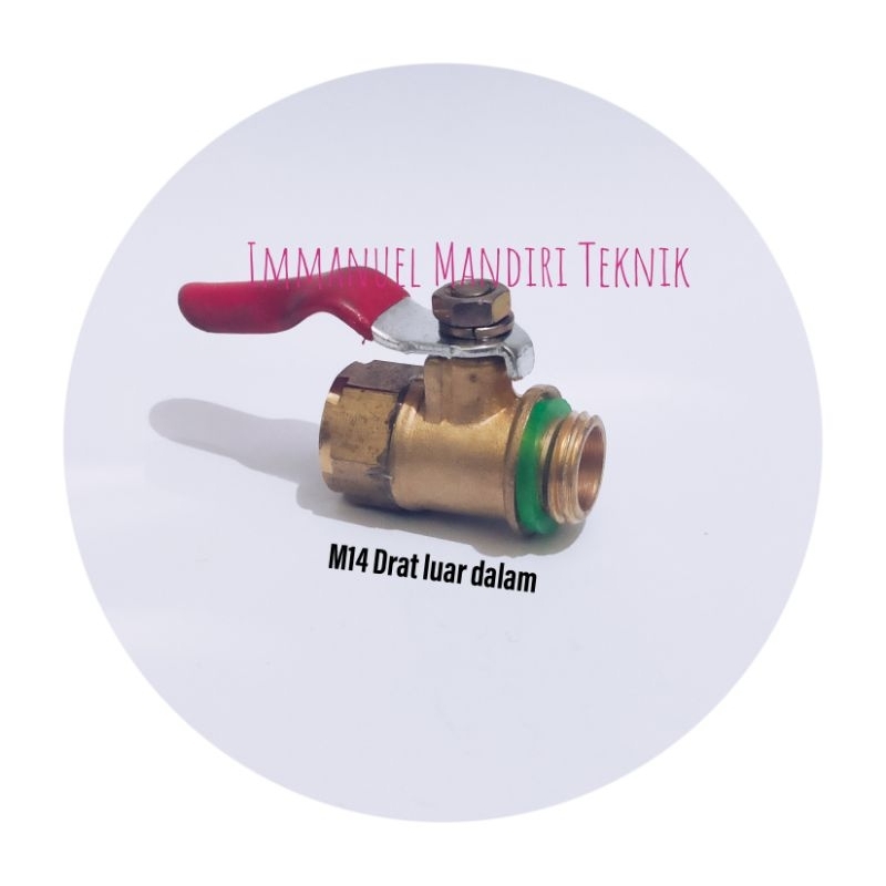 Ball valve jet cleaner M14 / Stop kran drat luar dalam M14 jet cleaner