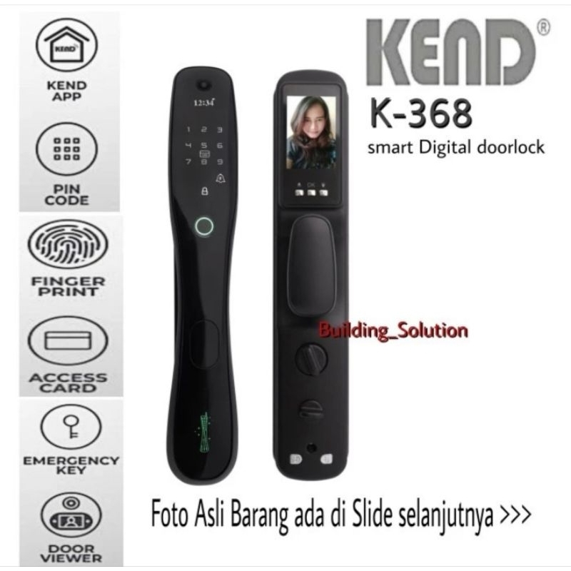 Digital Smart Door Lock KEND K-368 original  ||  Digital Lock KEND K368   ||  Kunci Elektrikal Kend 