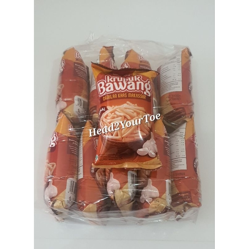 

Kerupuk Bawang Rasa Original Oleh-Oleh Khas Makassar 1pack isi 10