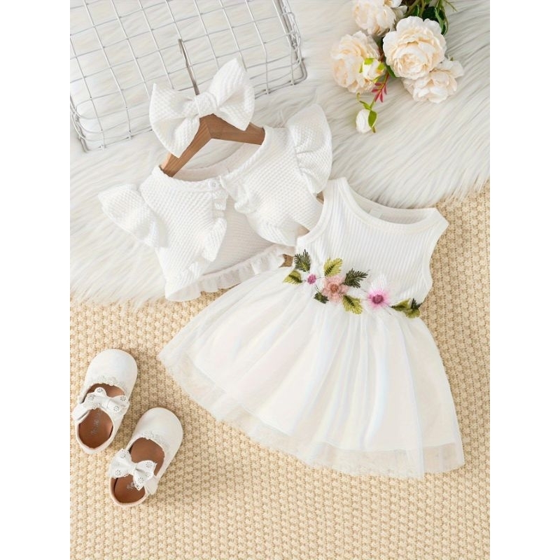 Dress rompi rok tutu bayi perempuan