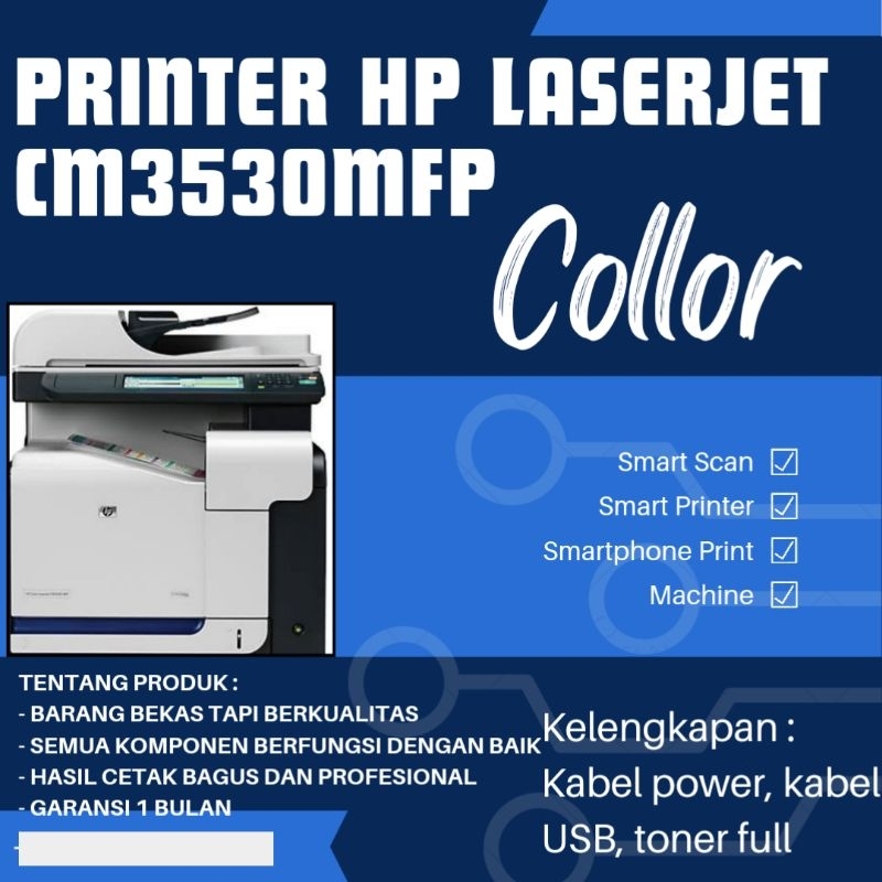 printer hp LaserJet cm3530mfp