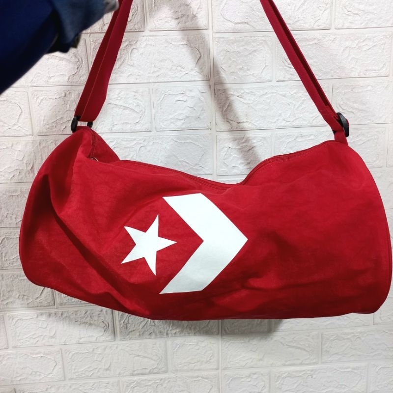 Tas Converse Unisex Rolling sling Bag - Merah Dan Navy | Tas Olahraga | Tas Converse Olahraga