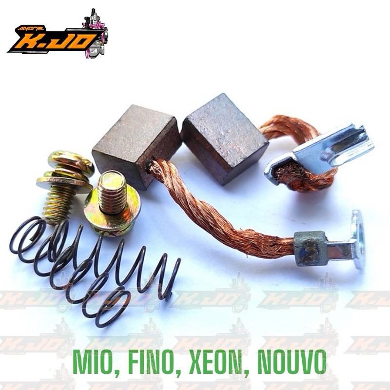 COOL STATER YAMAHA mio soul fino xeon arang kul dinamo stater carbon brush nuovo