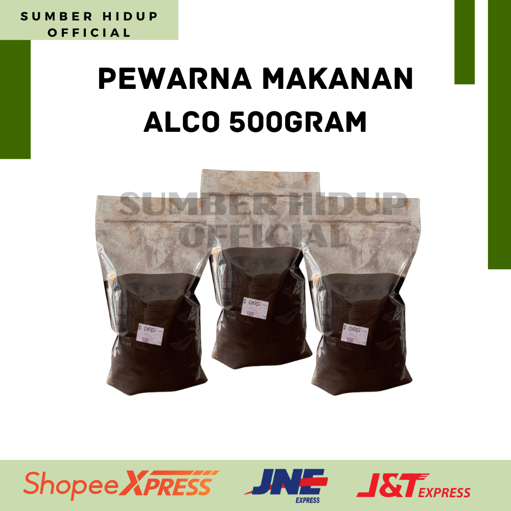 

PEWARNA MAKANAN BUBUK ALCO - DARK CHOCO / ORANGE RED COFFEE BROWN KEMASAN 500GR