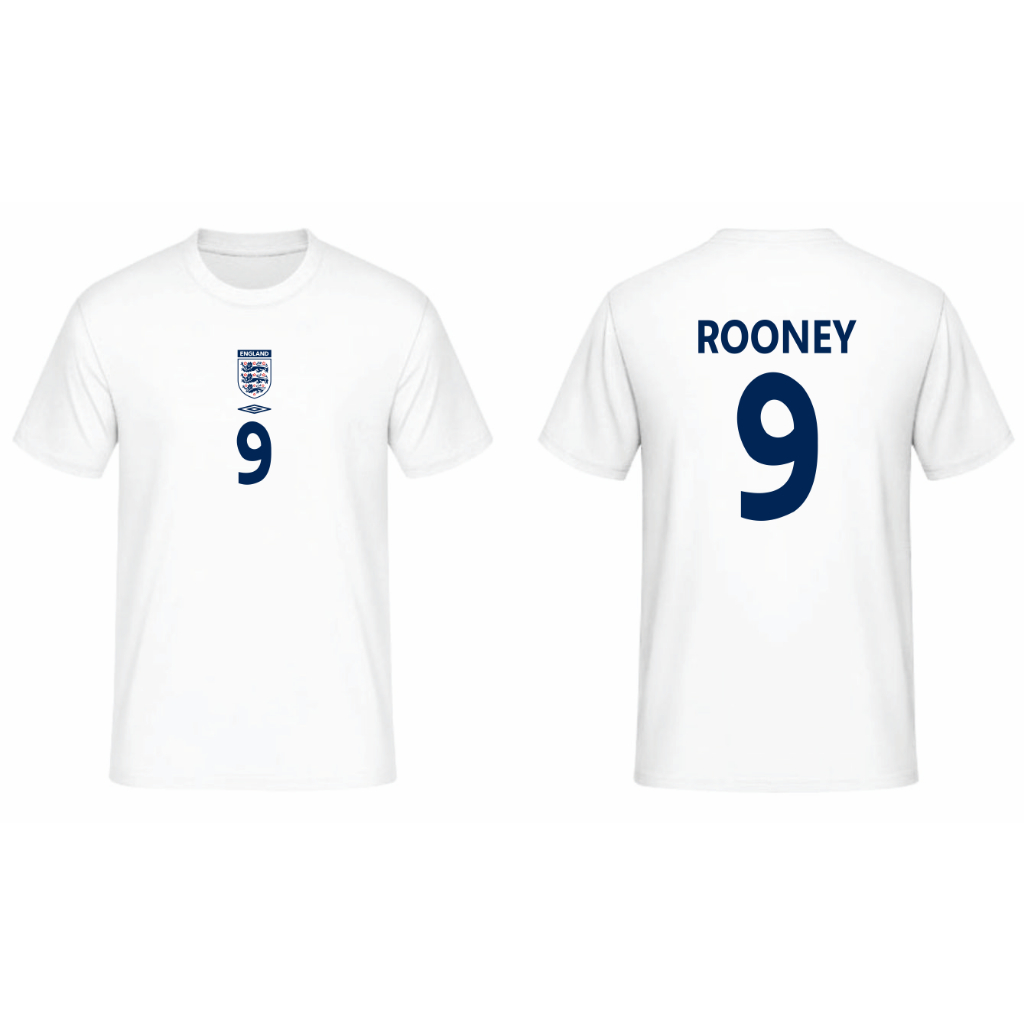 T-SHIRT KAOS TIMNAS INGGRIS EURO 2004 WAYNE ROONEY