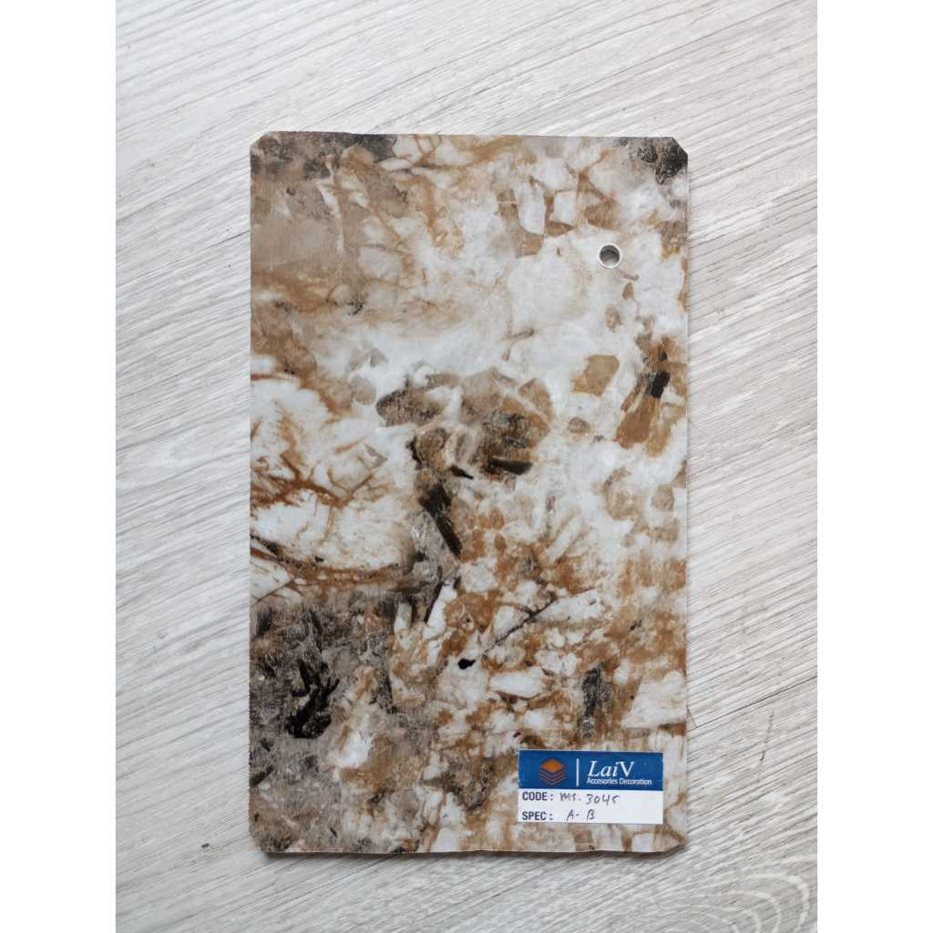 wall panel pvc marmer 3045 warna elegan dan mewah untuk backdrop tv 3mm/lembar