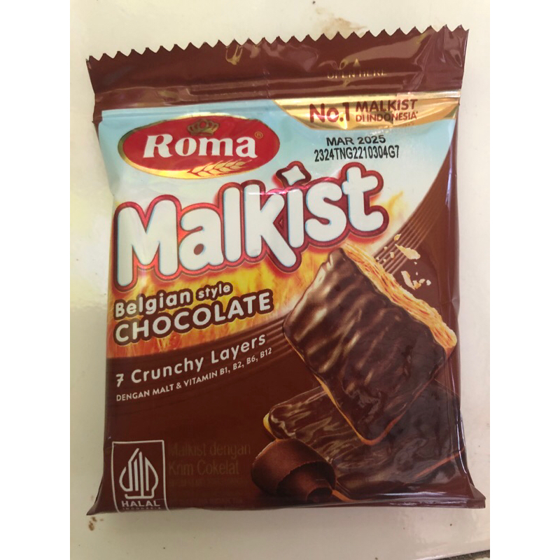 

ROMA MALKIST RENCENG RASA COKLAT ISI 2