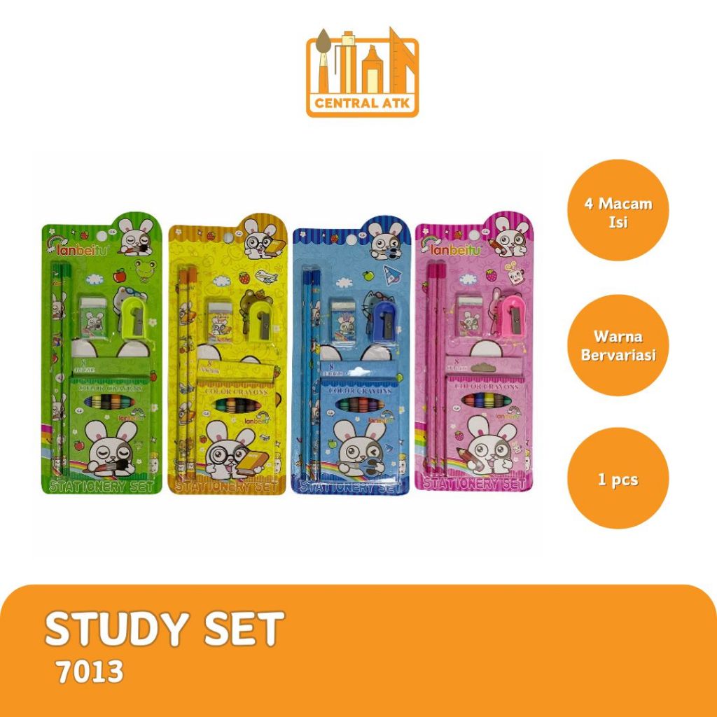 

STATIONERY SET / STUDY SET / PAKET ALAT TULIS KARAKTER 7013
