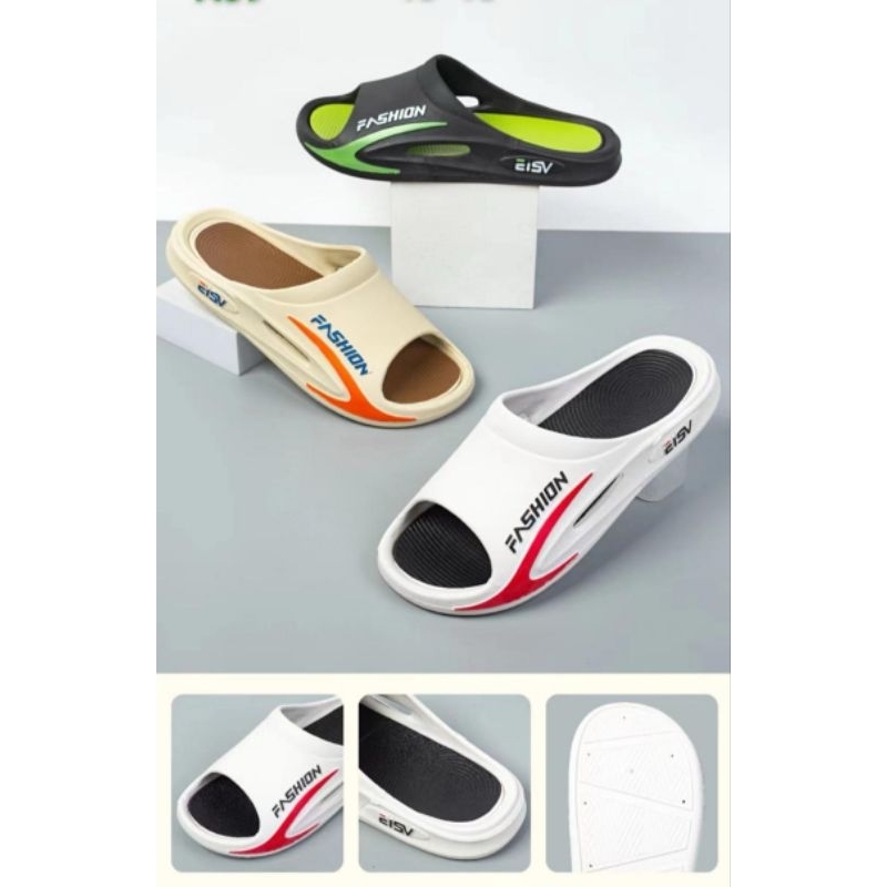 Sandal selop pria karet (import)