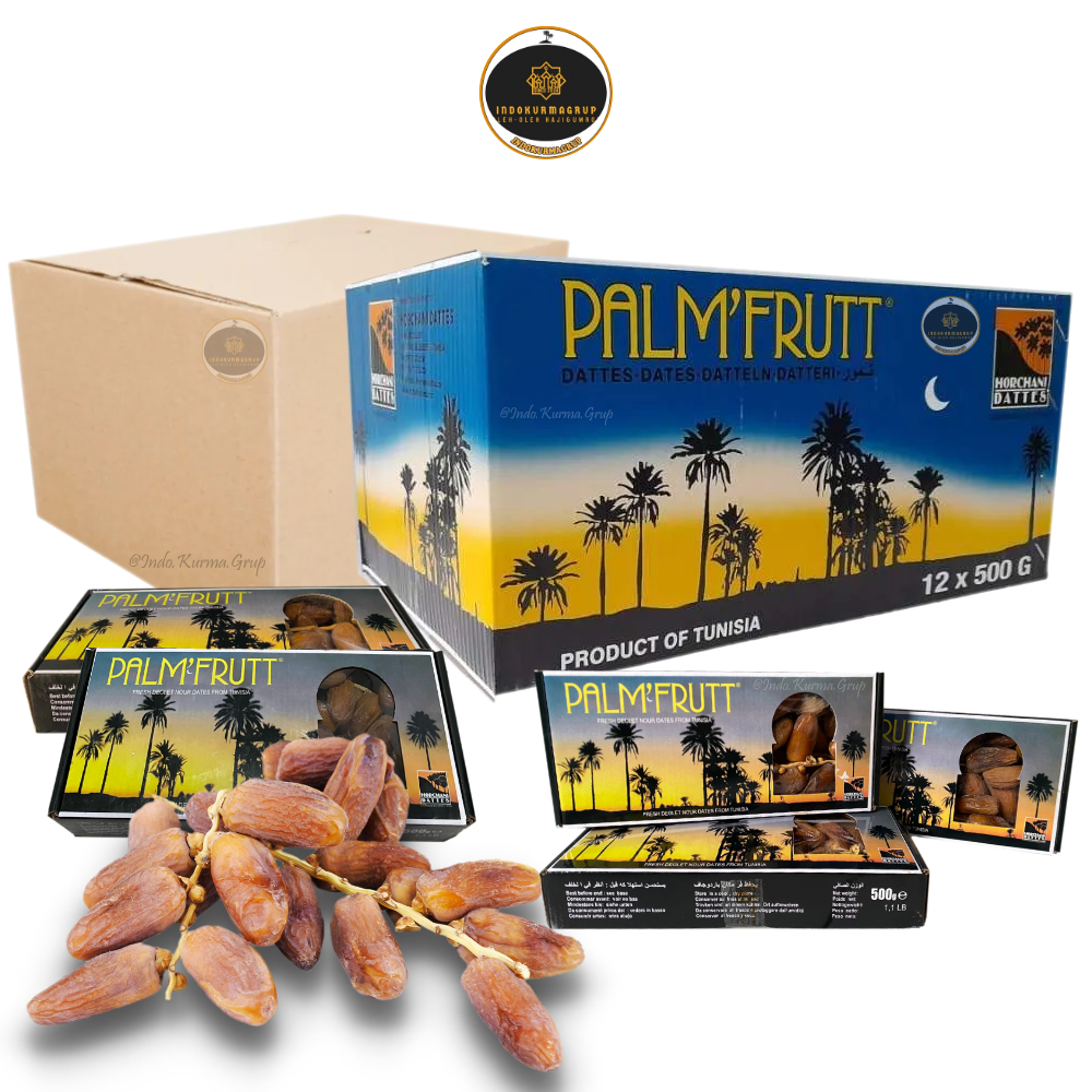 

KURMA PALM FRUTT (500gr) /Kurma Tunisia Tangkai PREMIUM [1DUS/12PCS]