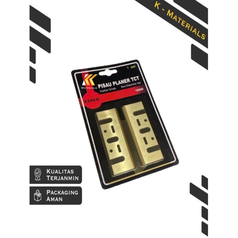 MATA PISAU PLANNER TCT ESSEN / PISAU SUGU / PISAU KETAM / MATA PISAU MESIN SERUT PLANNER ESSEN
