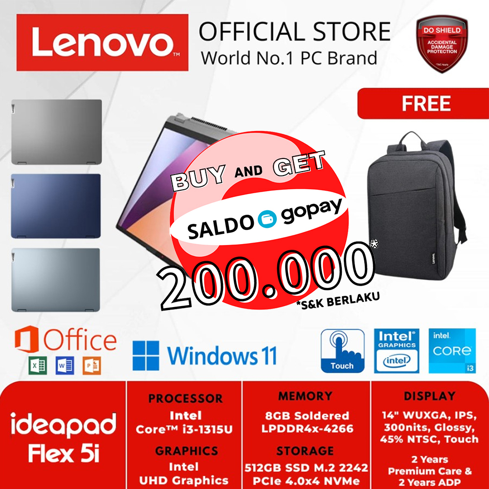 LENOVO IDEAPAD FLEX 5i 14IRU8 CORE i3-1315U 8GB 512GB W11+OHS TOUCH
