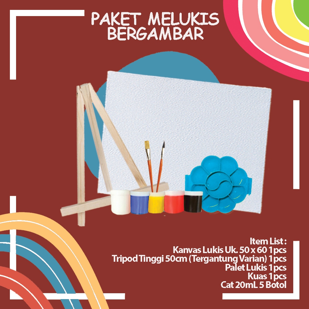 

Paket Melukis Komplit Uk. 50 x 60cm Murah Lengkap dan Berkualitas