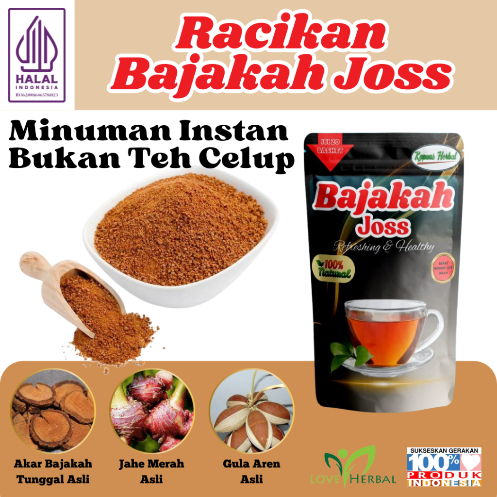 

Teh Bajakah Joss Minuman Herbal Akar Bajakah Asli Kalimantan Meningkatkan Stamina Pria dan Wanita