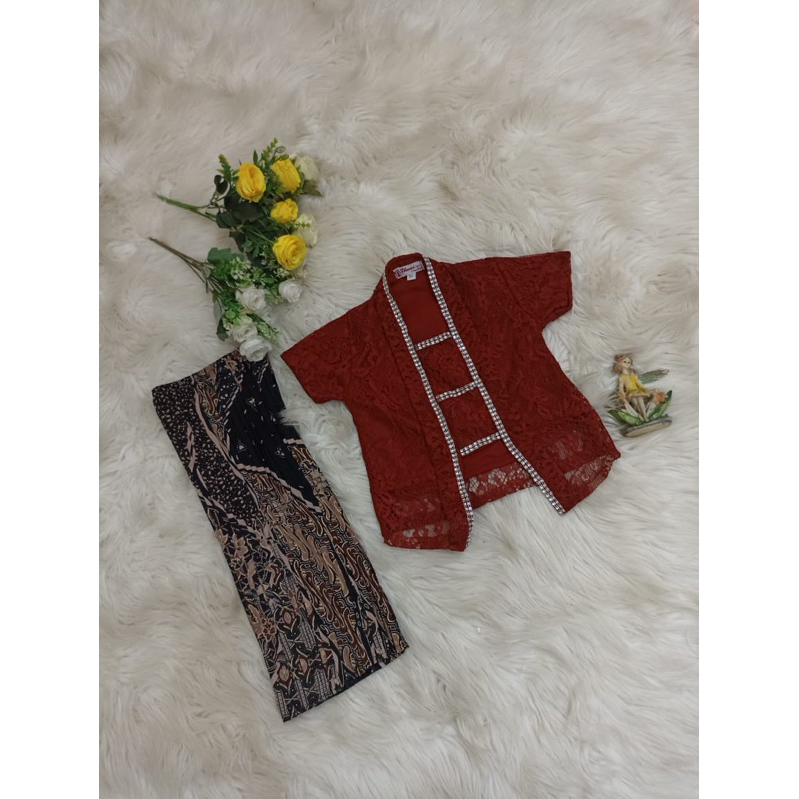 Stelan kebaya anak 2-3 tahun baju adat anak perempuan