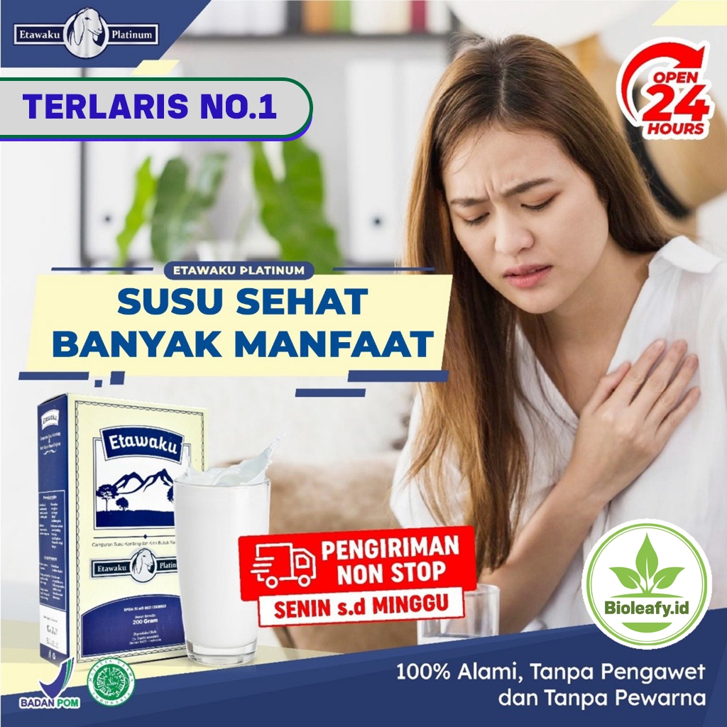 

Etawaku Platinum - Susu Kambing Etawa Solusi Atasi Masalah Sesak Nafas Asma Batuk Berdarah Tanpa efek Samping Original Bioleafy