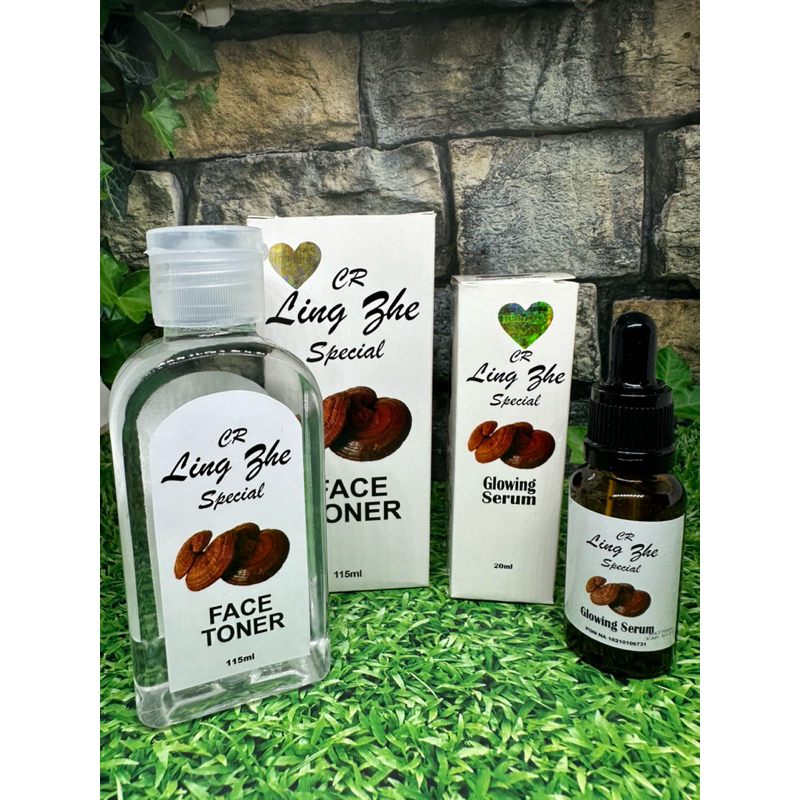 (paket) serum ling shi & toner